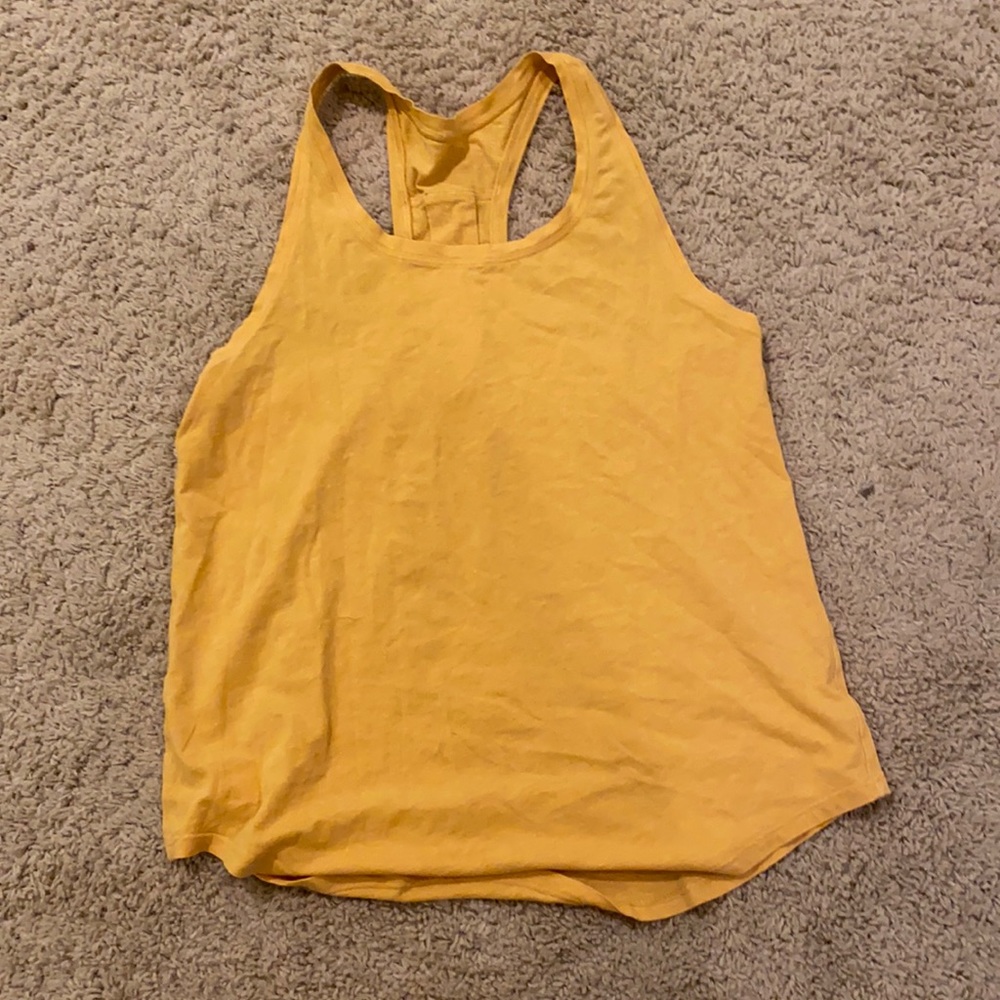 Yellow Lululemon tank top size 6